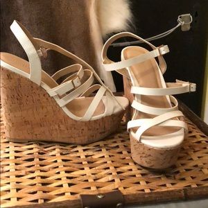 charlotte russe wedges, worn once